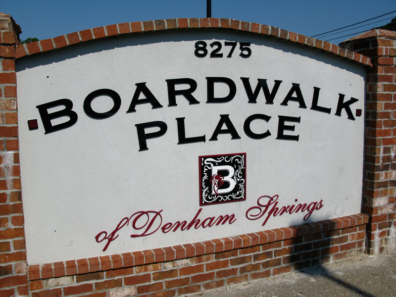 Boardwalk Place Sign